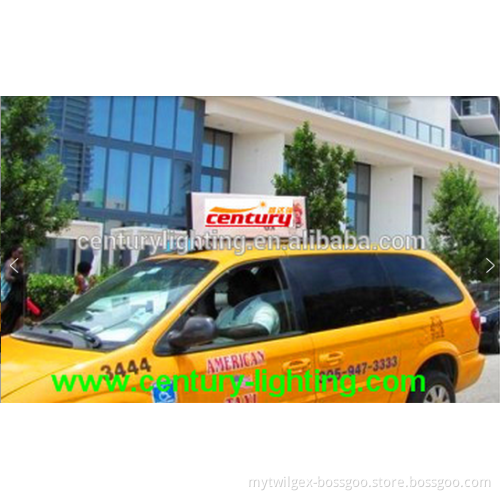 hot sale china factory price magnet slim taxi light box